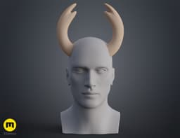 Hornet and Ghost Cosplay Horns - Hollow Knight 3d model