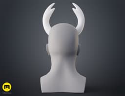 Hornet and Ghost Cosplay Horns - Hollow Knight 3d model