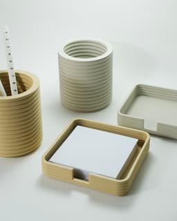 Gipso Pen Holder with Note Tray 3d model