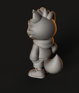 Grind Wolf STL | Character Figure | Street Art Vibes 3d model