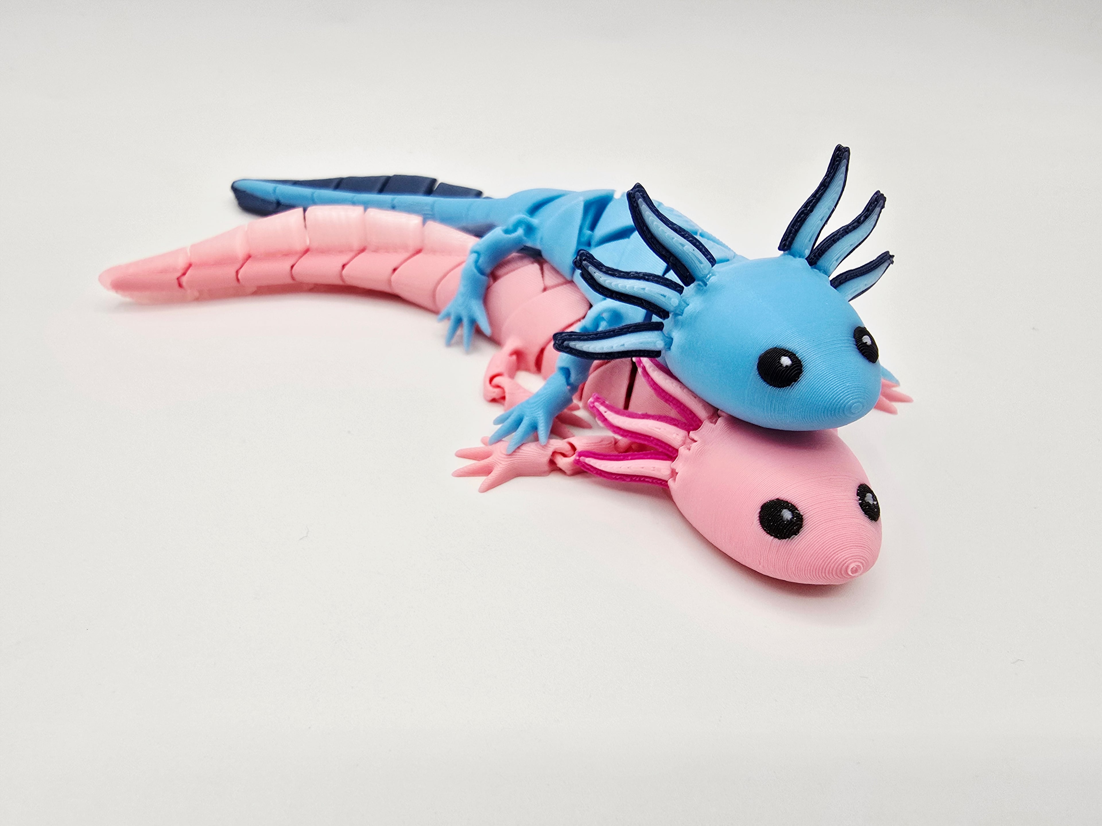 Flexi Hybrid Baby Axolotls 3d model