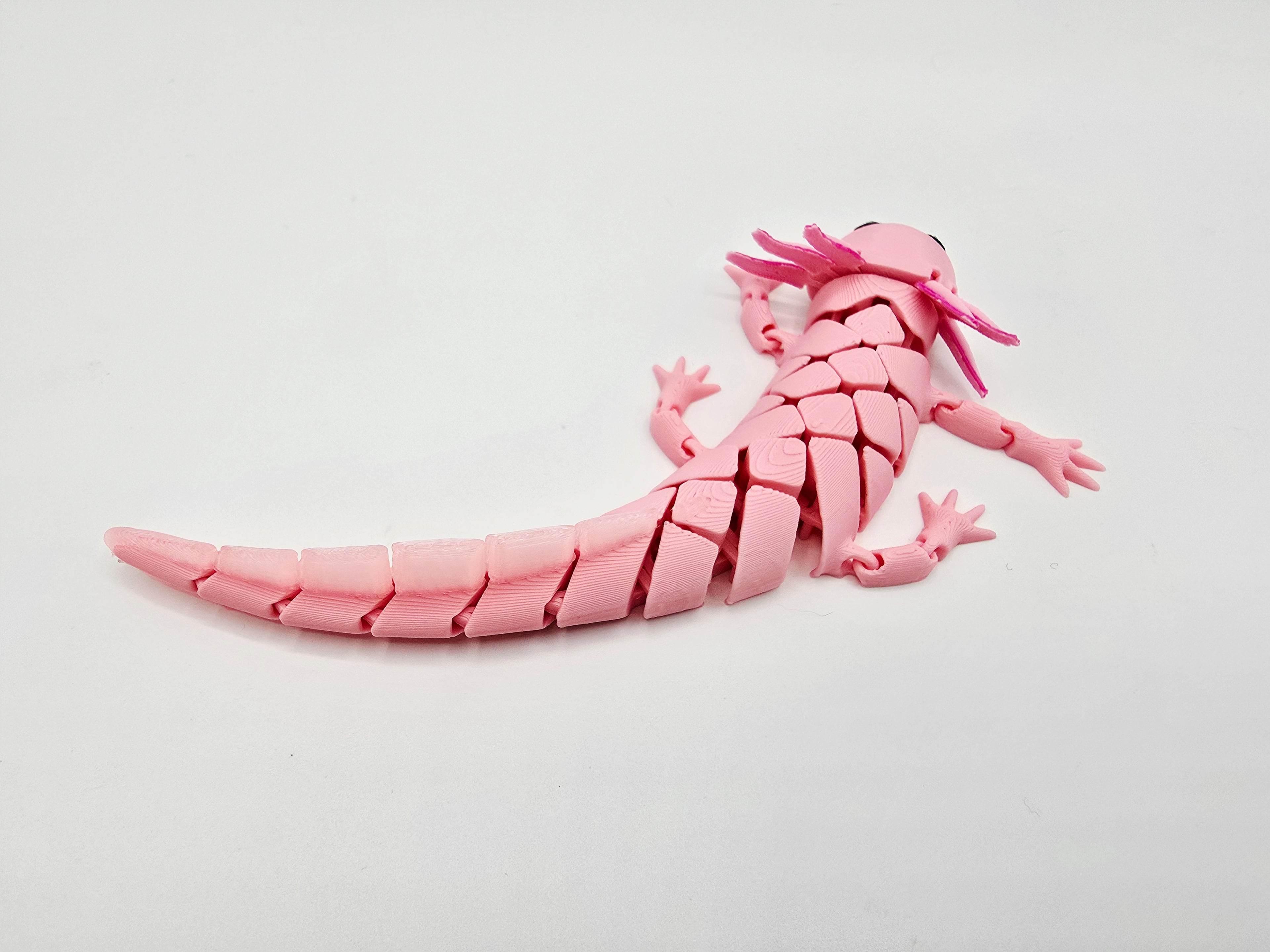 Flexi Hybrid Baby Axolotls 3d model