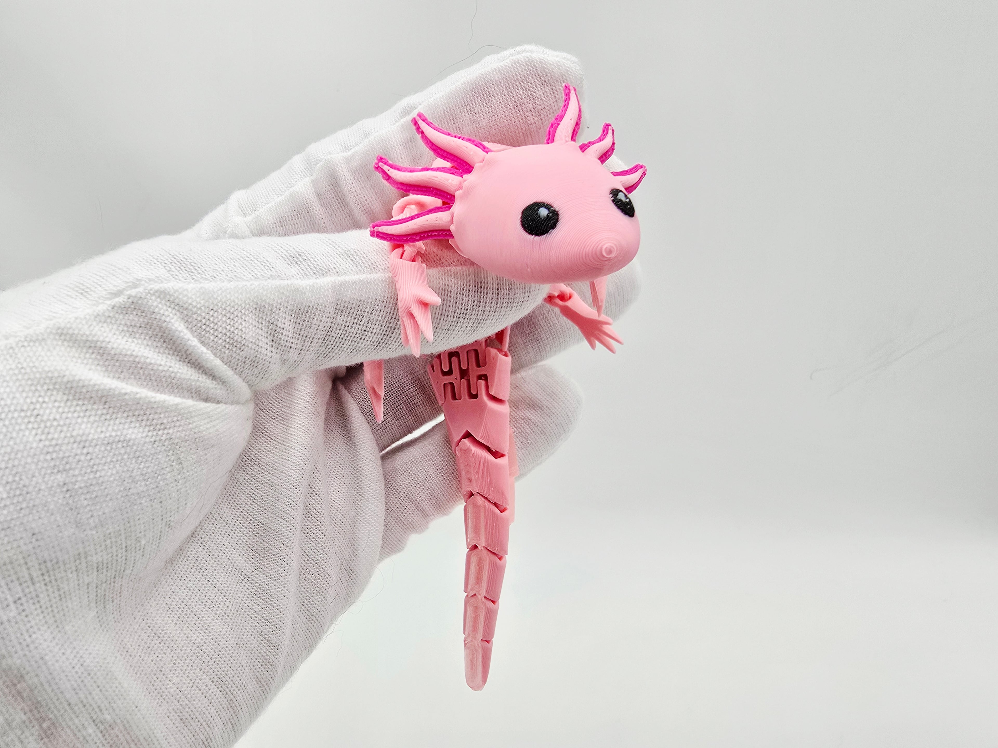 Flexi Hybrid Baby Axolotls 3d model