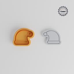 Santa Hat Cookie Cutter & Stamp, 6-Piece Set, Perfect for Fondant & Cookies, Christmas Cap, Festive Holiday, Various Sizes S/M/L PRODUCT_4935 3d model