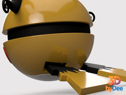 Raichu (Mega X) Poke Ball 3d model