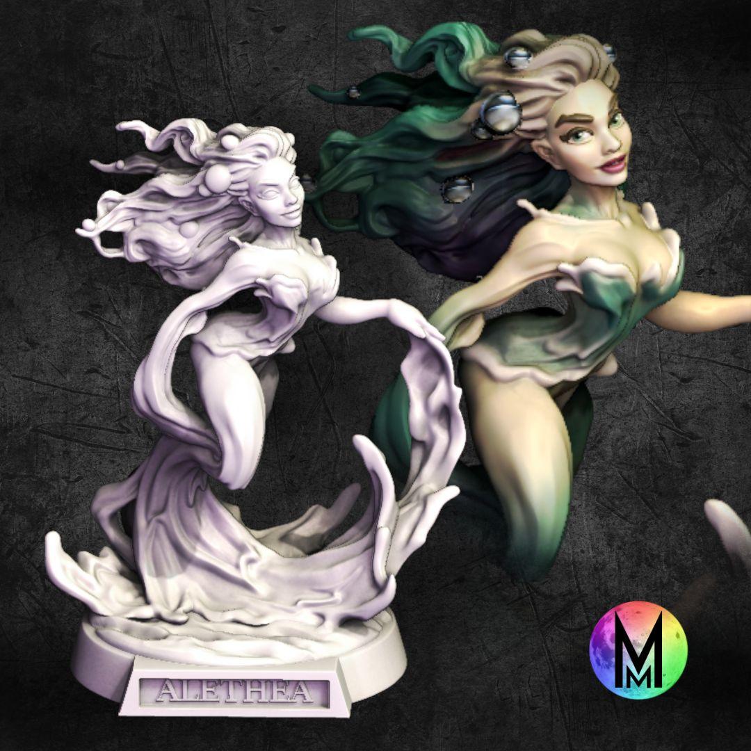 Water Nymph - Alethea the River Nymph 3d model