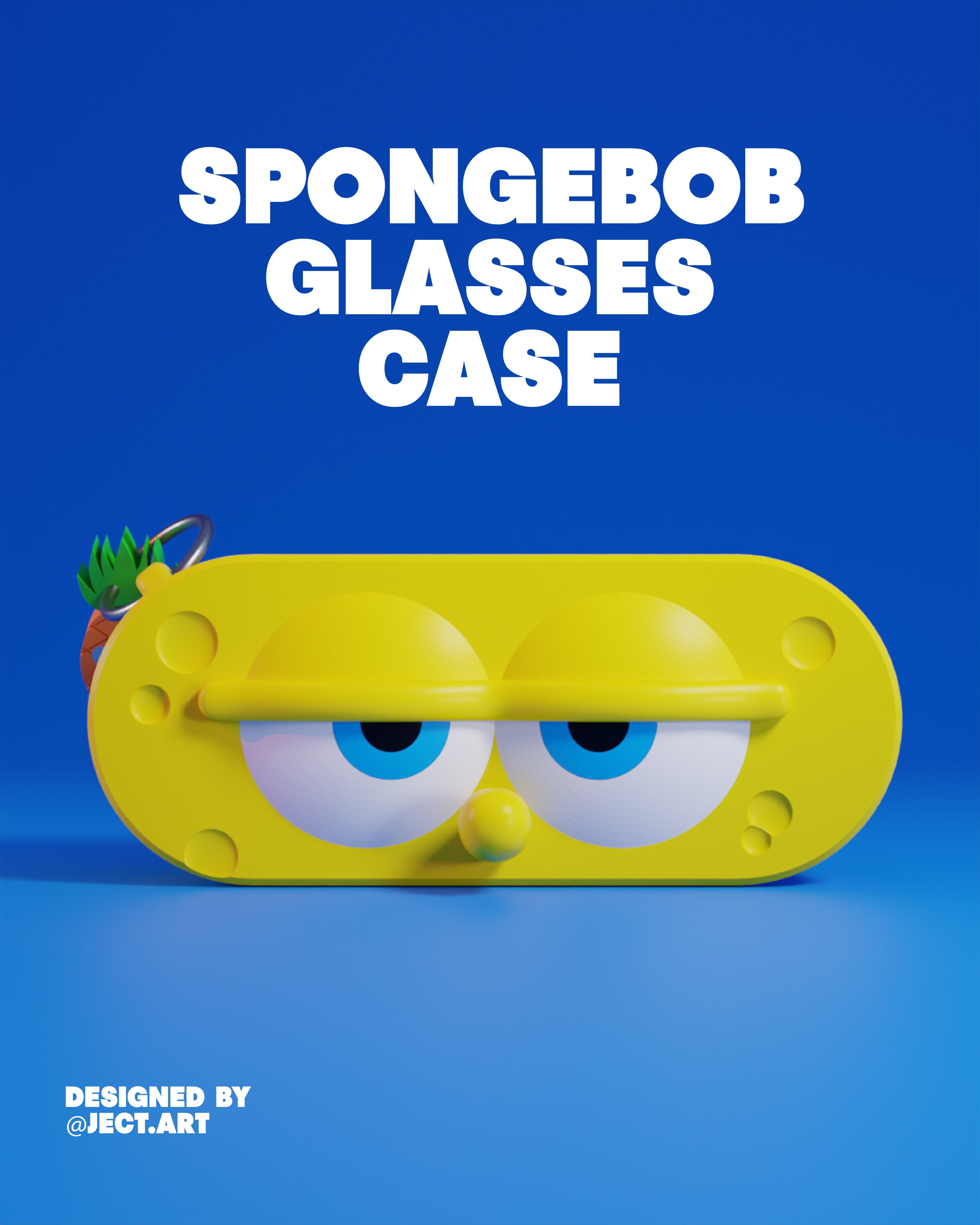 SpongeBob glasses case 3d model