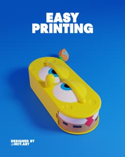 SpongeBob glasses case 3d model