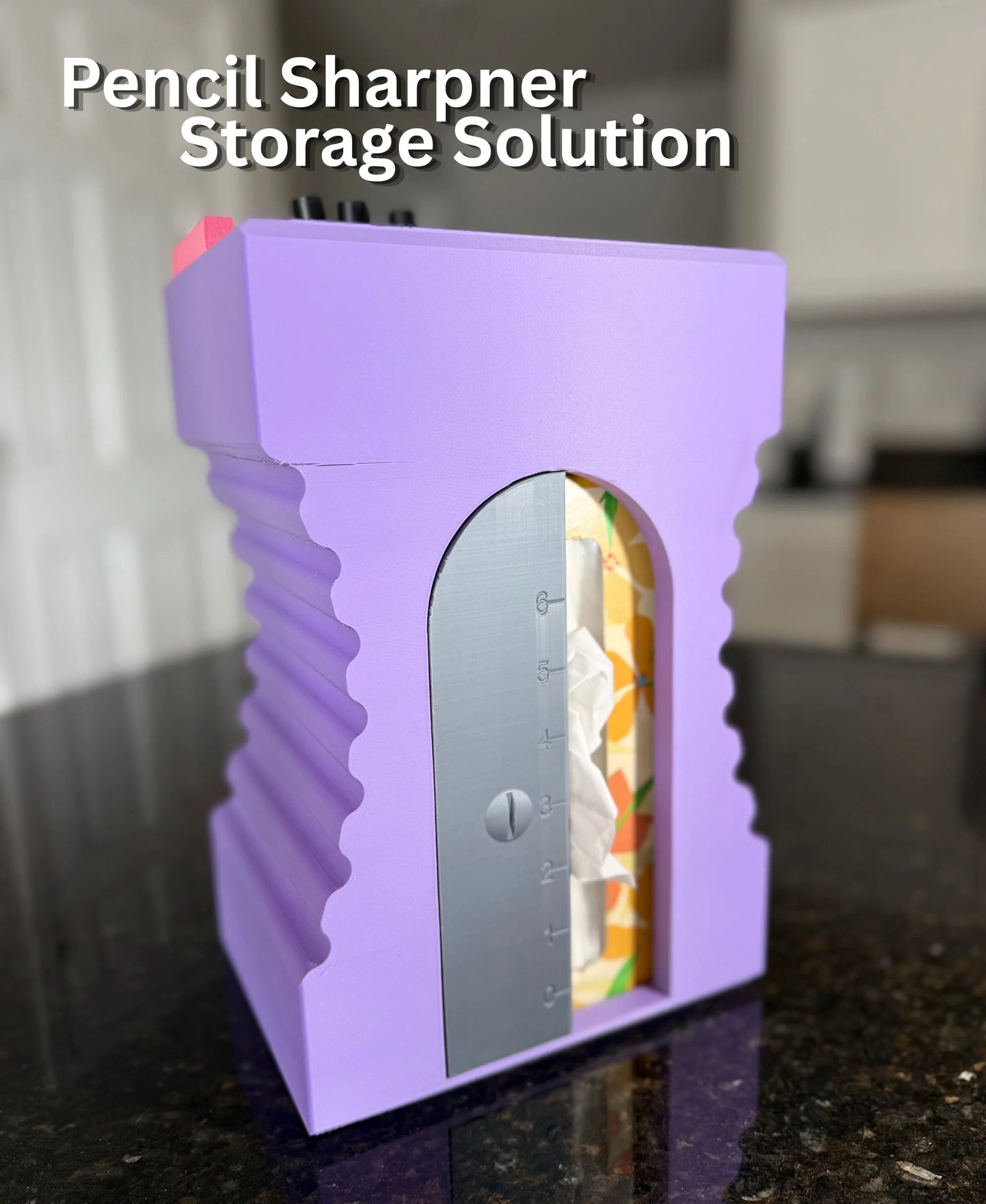 Pencil Sharpener Pencil Storage 3d model
