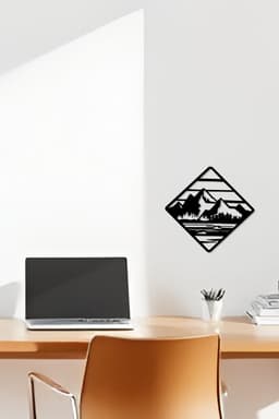Mountain Wall Art, Wall Decor, Home Decor 3d model