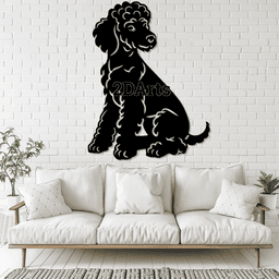 Poodle 2D Wall Art/Window Art 3d model