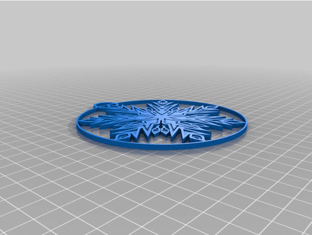 Snowflake Ornament 3d model