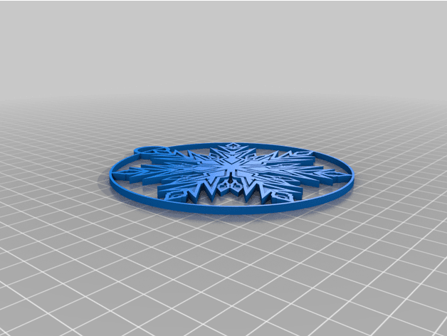 Snowflake Ornament 3d model