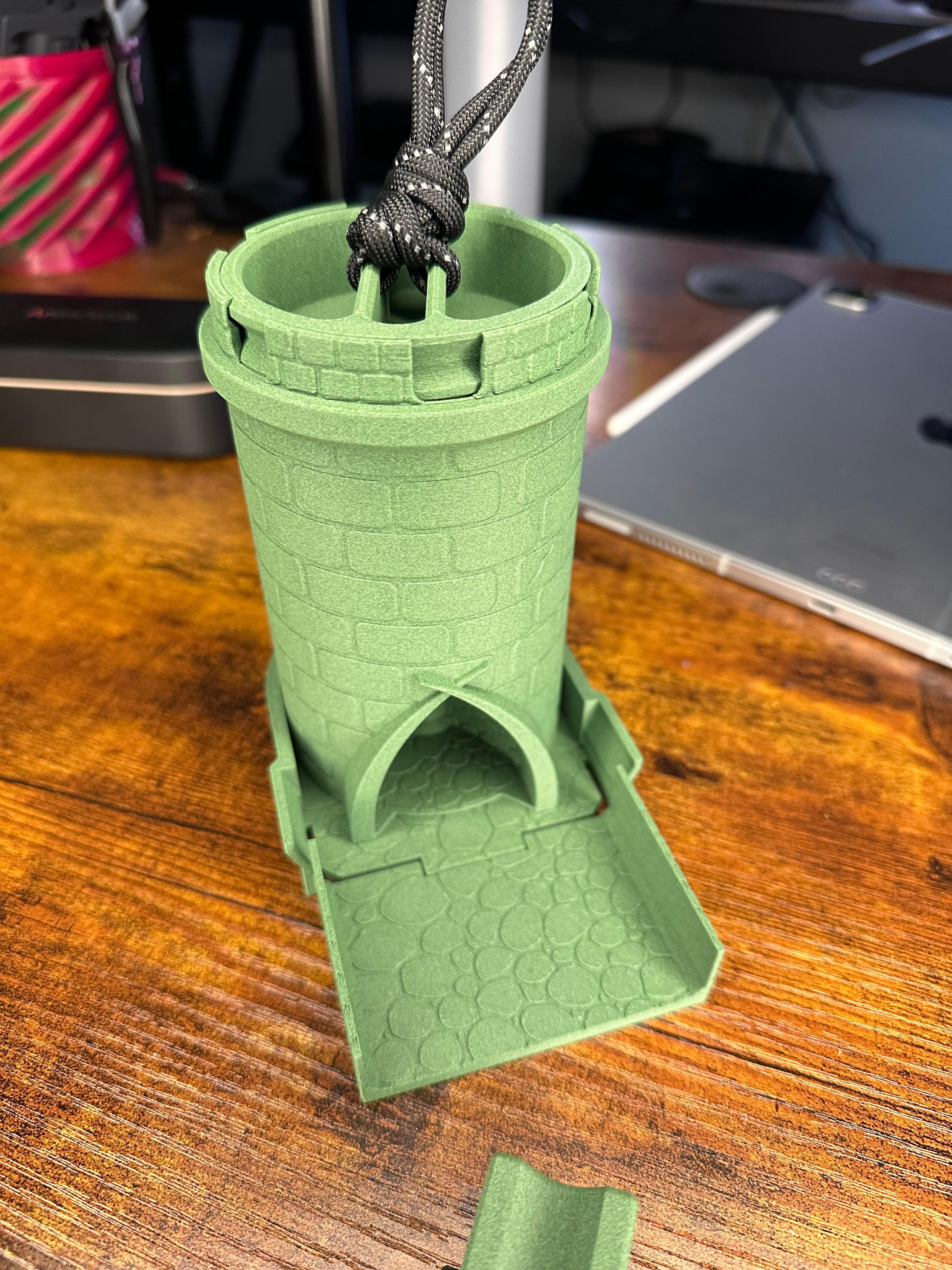 $10 Mini Dice Tower - DND, Dungeon, Dragons, Tabletop Games 3d model