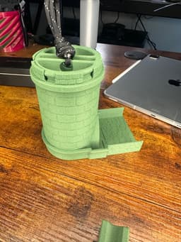 $10 Mini Dice Tower - DND, Dungeon, Dragons, Tabletop Games 3d model