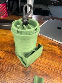 $10 Mini Dice Tower - DND, Dungeon, Dragons, Tabletop Games 3d model