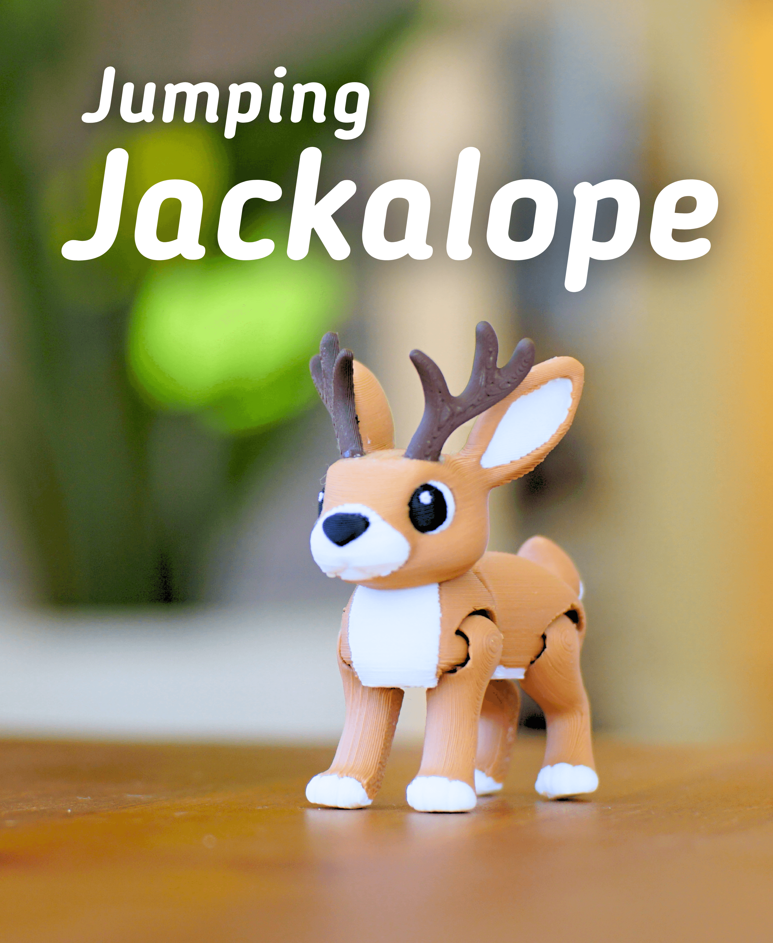 Jumping jackalope - Articulated Fidget Jackalope 3d model