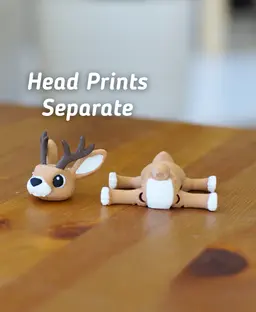 Jumping jackalope - Articulated Fidget Jackalope 3d model