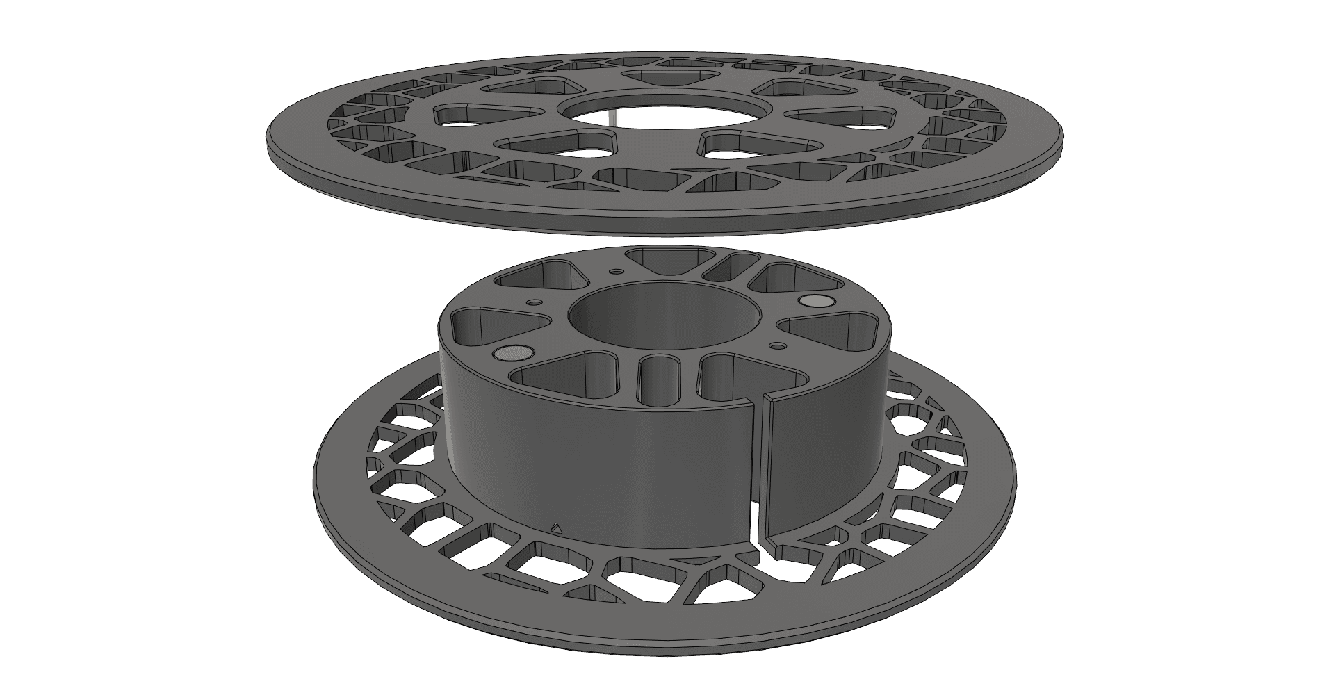 Sample Filament Master Spool using magnets 3d model