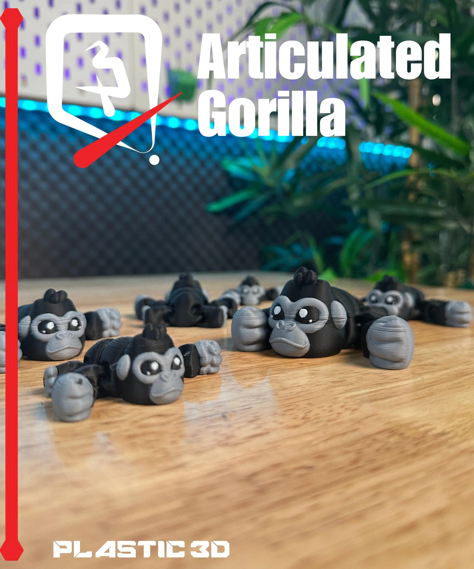 Articulated Gorilla 3d model