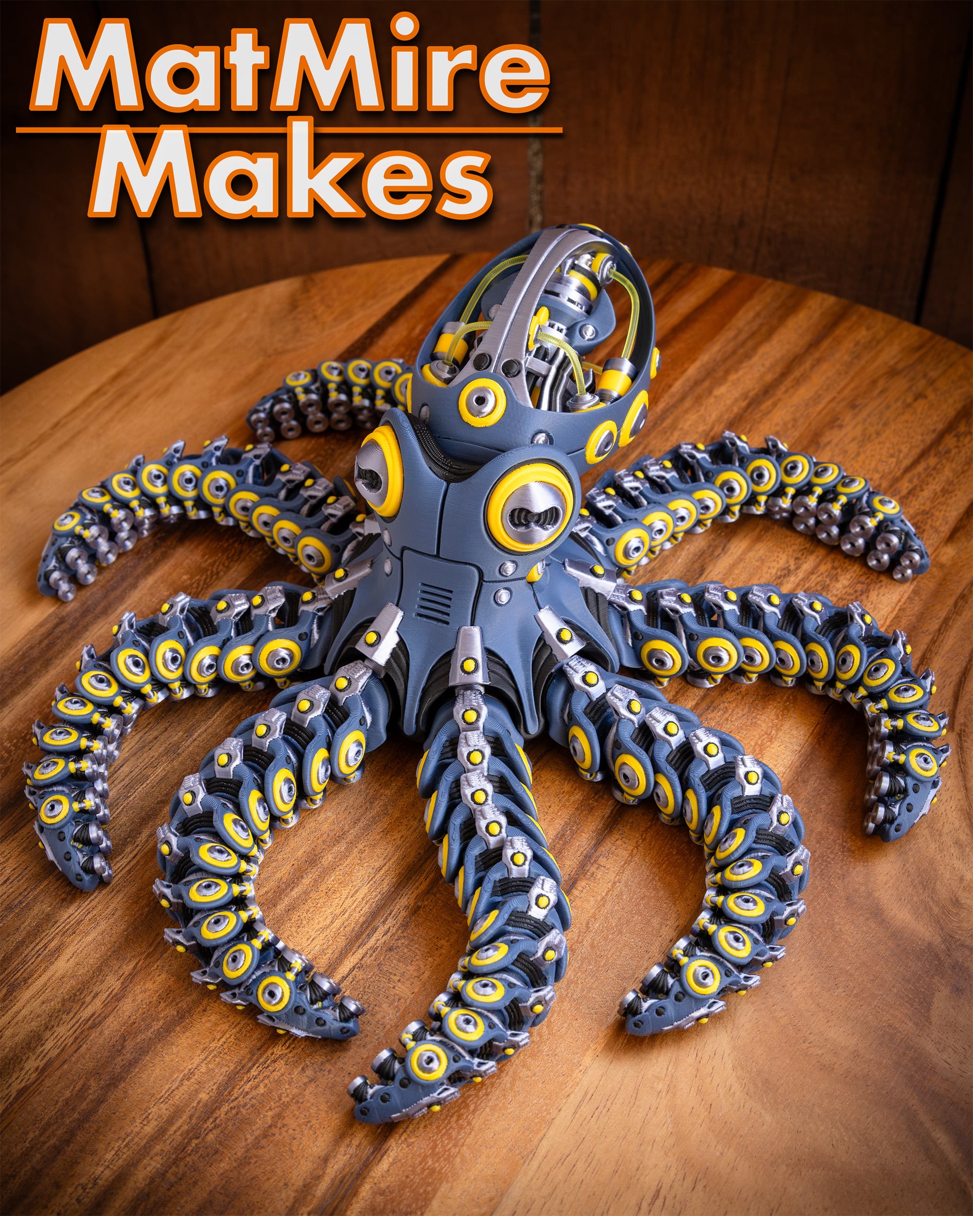 Robo Octopus - Articulated Figure 3d model