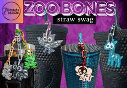 Zoo Bones Straw Swag Set 3d model