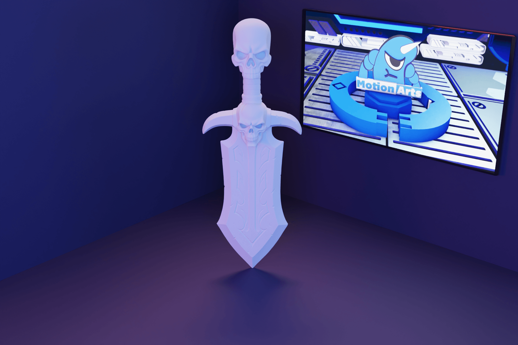 Faca Cabo caveira.stl 3d model