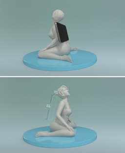 Yoga Girl Phonestand 3d model