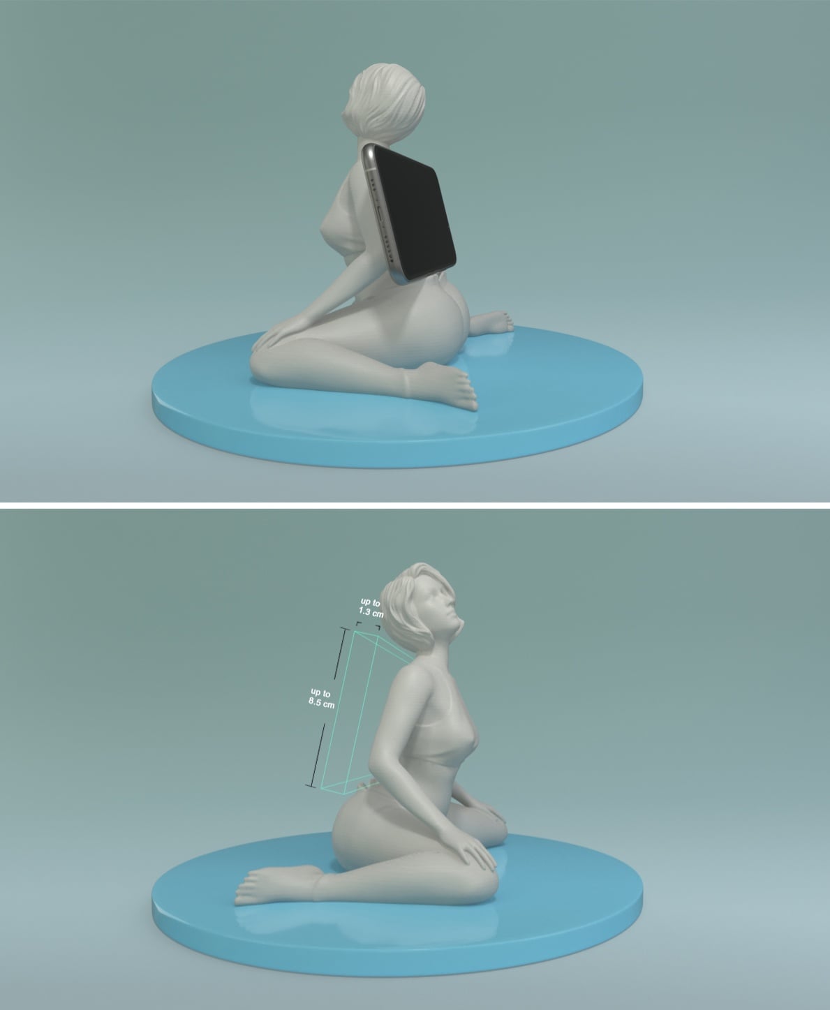 Yoga Girl Phonestand 3d model