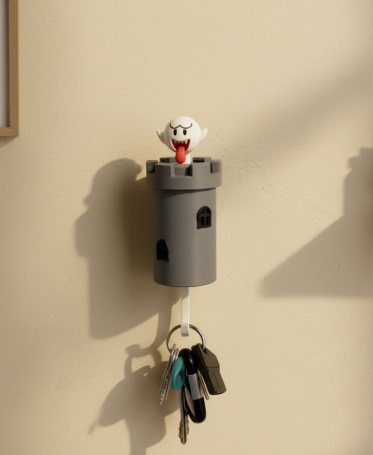 KEY HANGER KING BOO KEYCHAIN 3d model