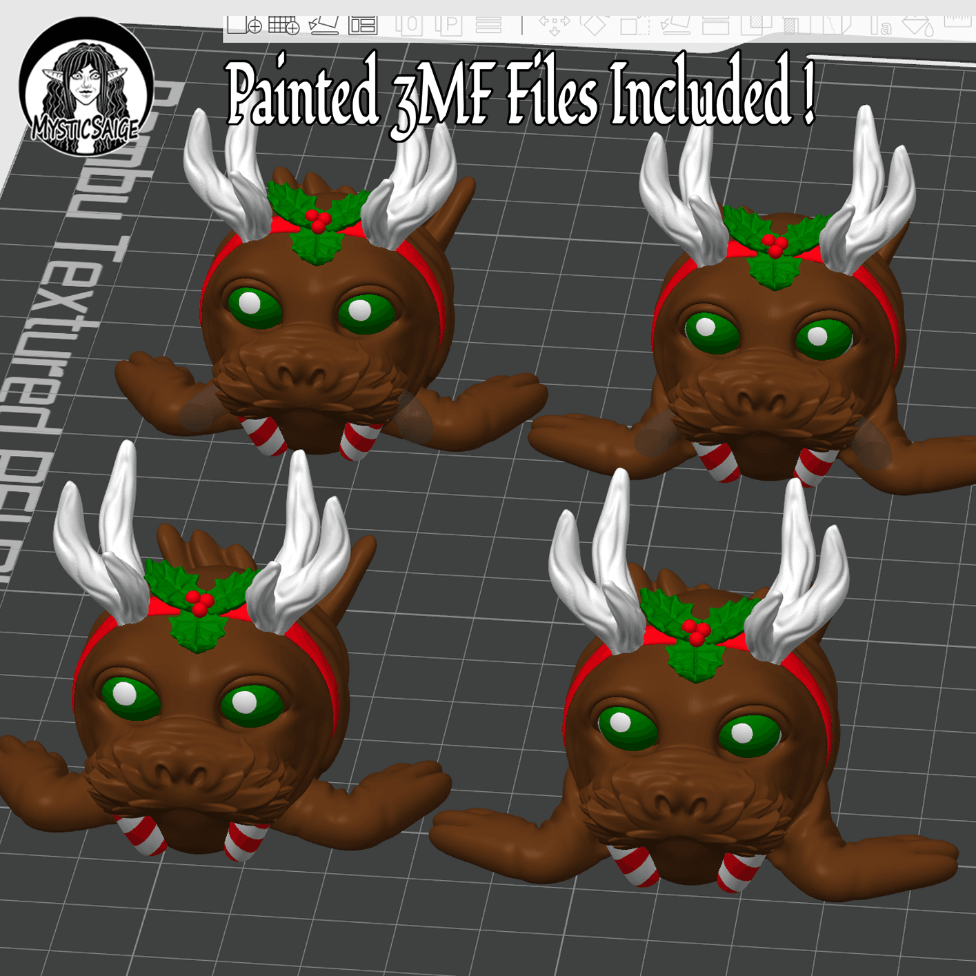 Festive Walrus Puffling - Extra Model 3d model