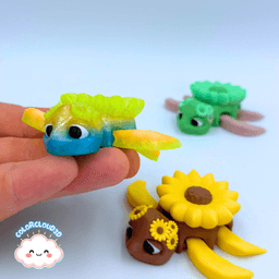 Sunflower Turtle - ColorCloud3D 3d model