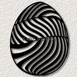 easter egg wall art decorated eggs wall decor easter holiday decoration 3d model