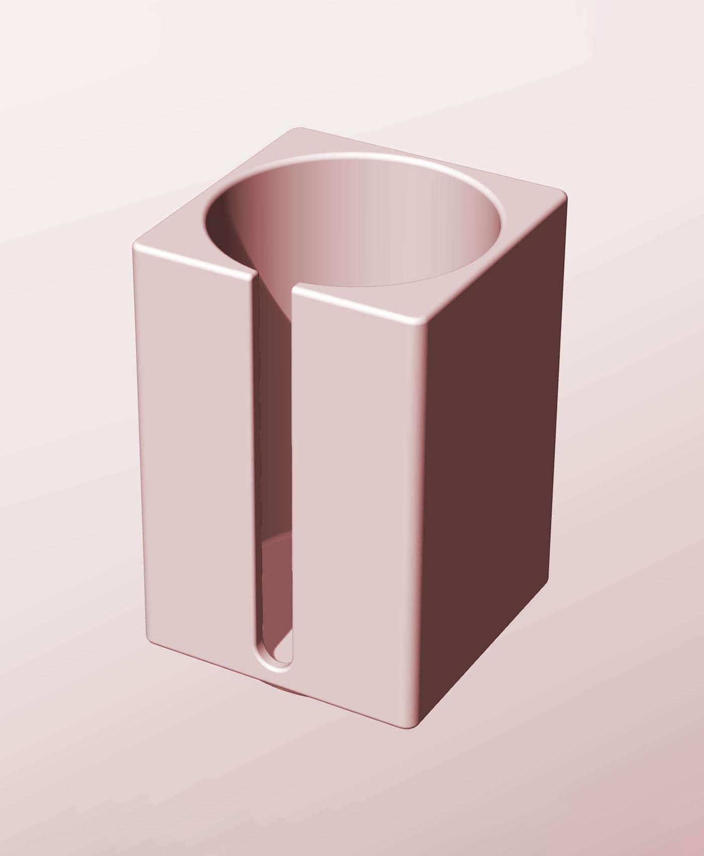 CS68-110-S Stackable slotted component box for creative makers 3d model
