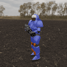 Armored Space Woman v 3d model