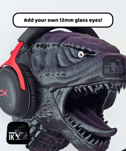 Godzilla Head Wall Mounted Holder for Controllers and Headset / No Supports 3d model