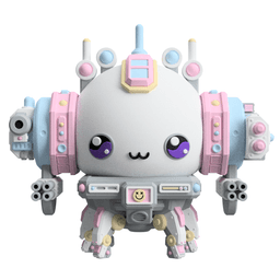 Adorable Scuddles Mech Miniature - Royalty-Free 3D Printable Model for Tabletop Wargames 3d model