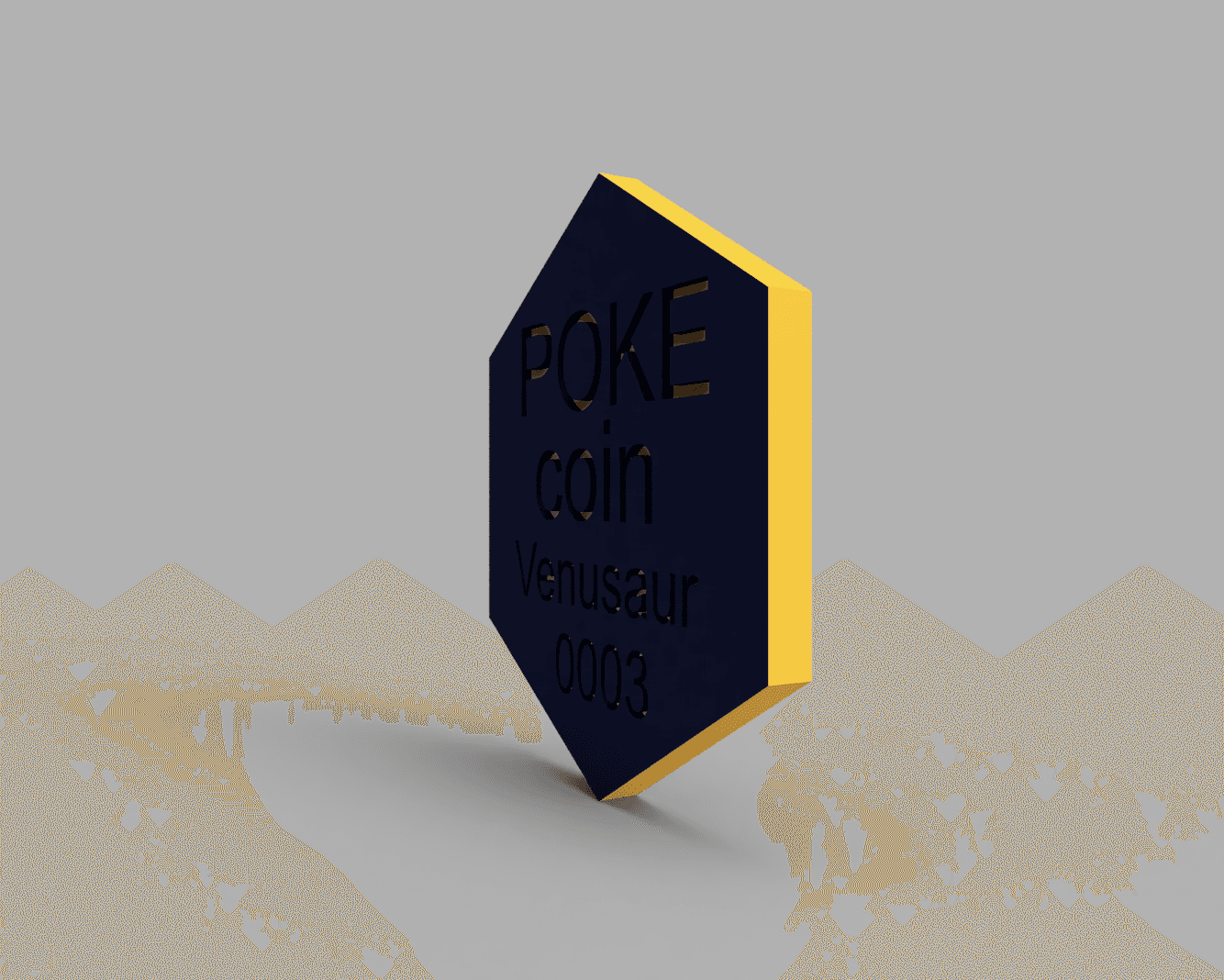 Venusaur Pokemon PokeCoin 3MF 3d model