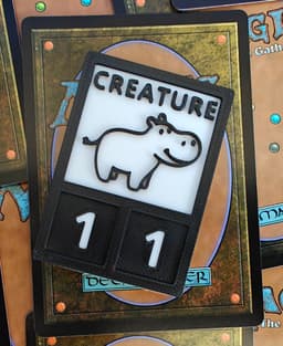 MTG Generic Creature Token 3d model