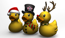 Frosty Rubber Duckie 3d model