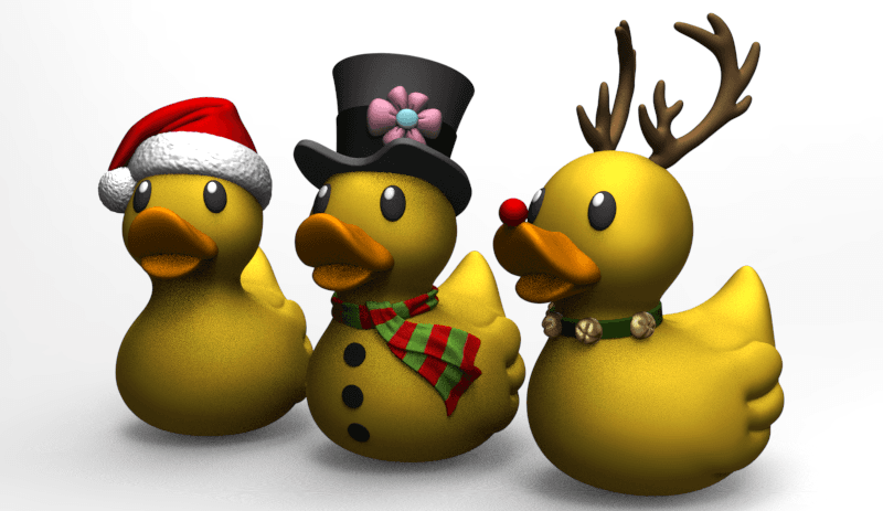 Frosty Rubber Ducky 3d model