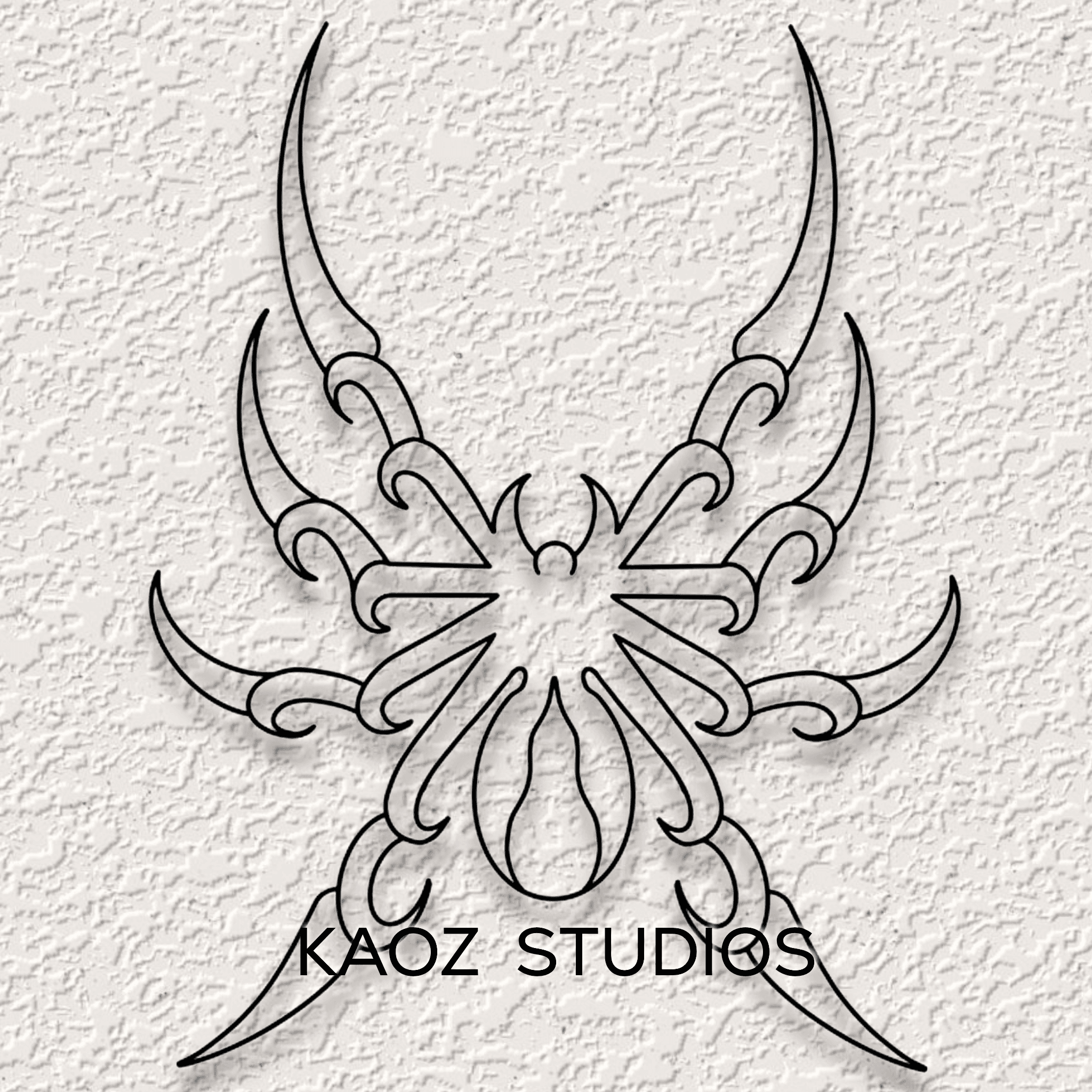 tribal spider wall art gothic wall decor spider web decoration 3d model