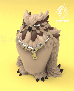 Owl Bear - Easy Multicolor FDM RPG Minis (No supports) 3d model