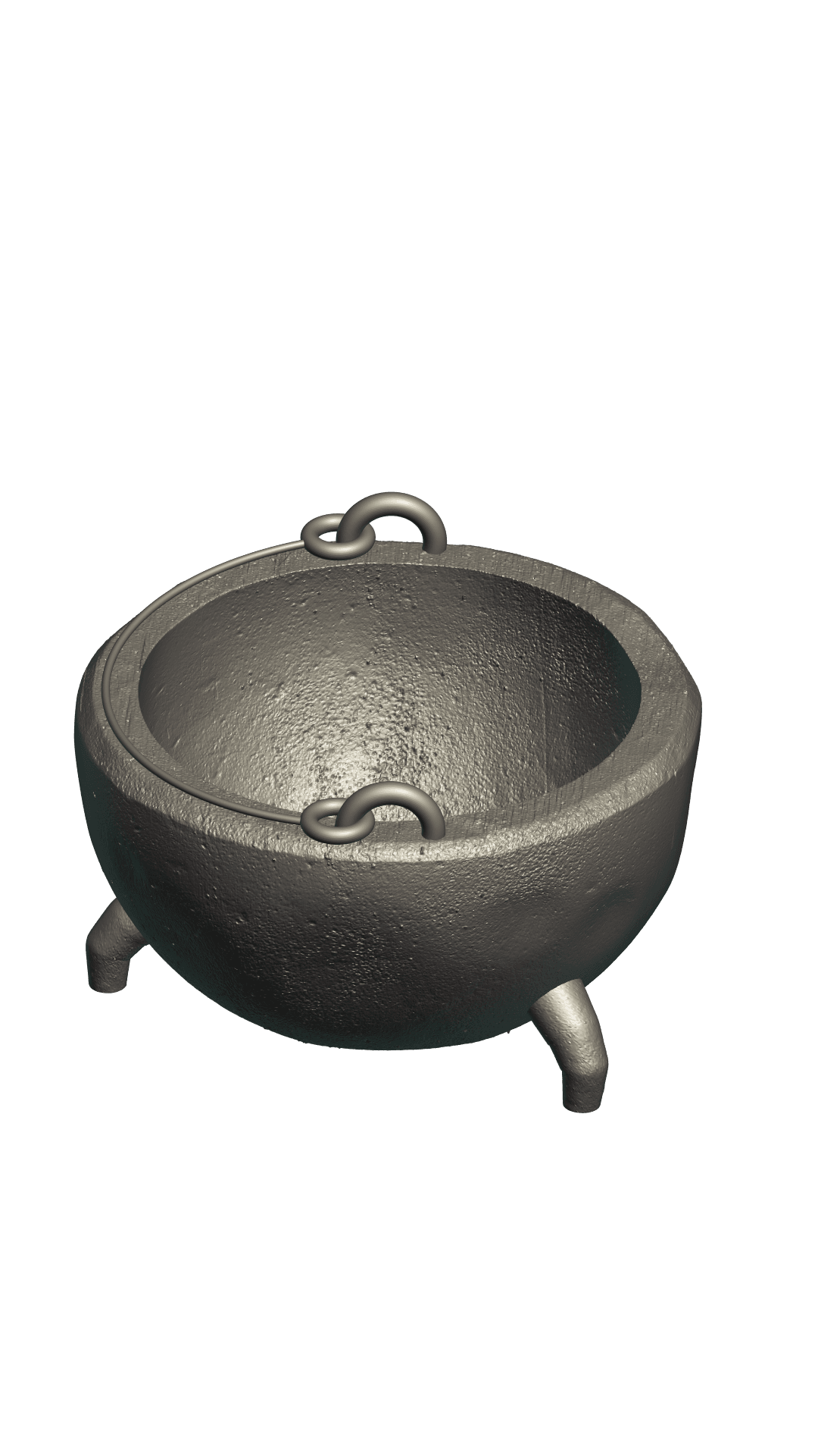 Old busted cauldron 3d model