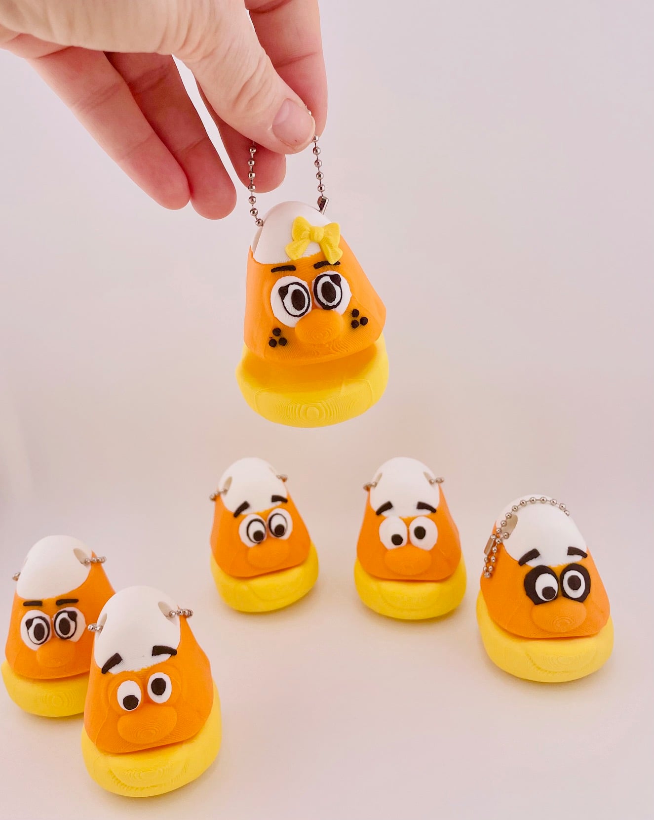 Candy Corn Mini Flexi & Key Chain Set 3d model