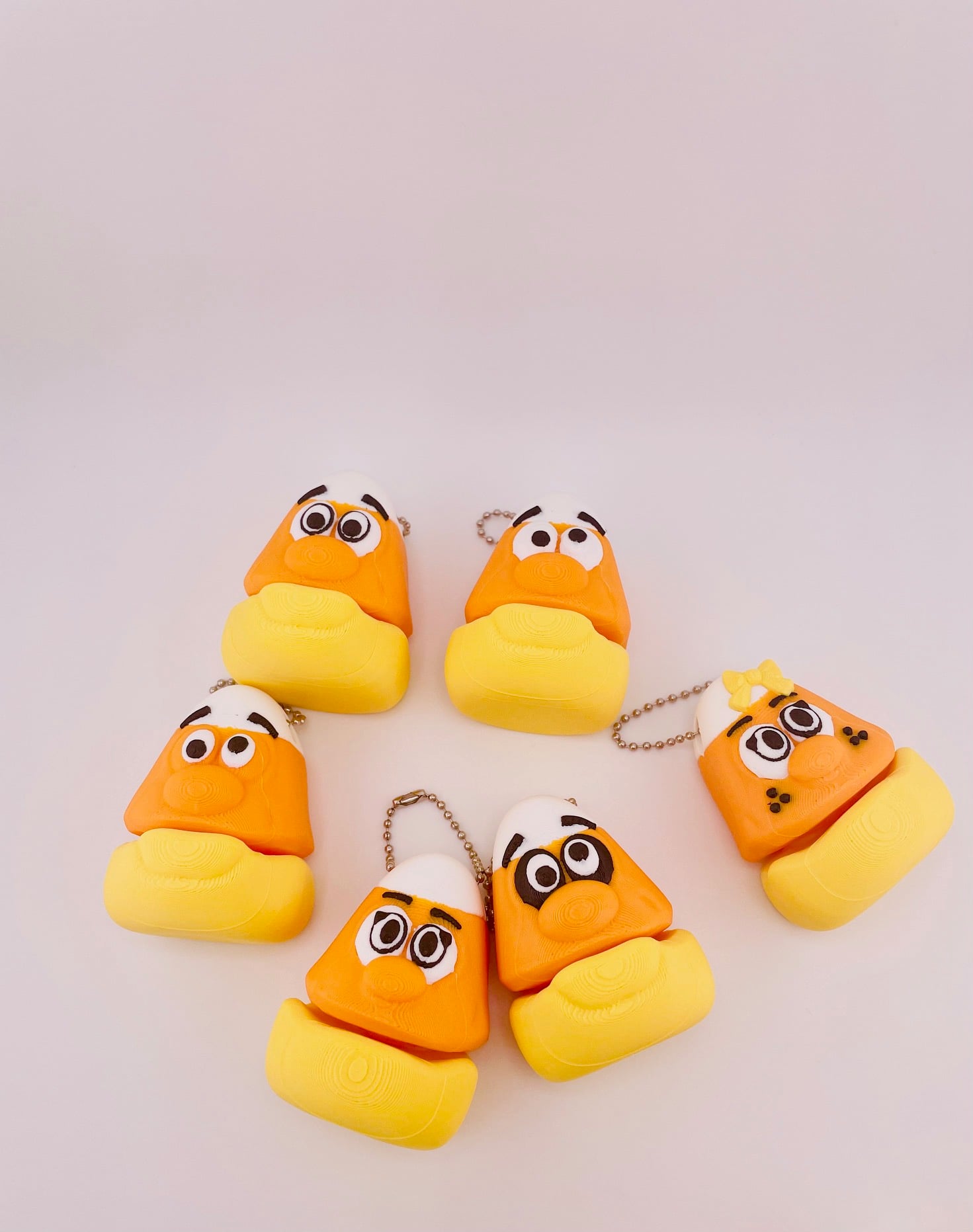 Candy Corn Mini Flexi & Key Chain Set 3d model
