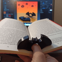 Bat Book Page Holder, 3D Halloween Gift, BookMark 3D STL File, Interesting Page Holder, Special Bat 3d model