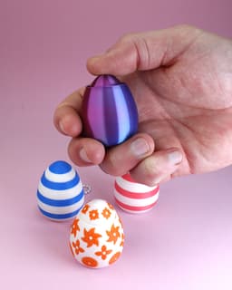 Easter Egg Fidget Clickers Keychain 3d model