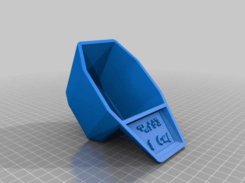 My Customized Measuring Cup/Scoop 3d model