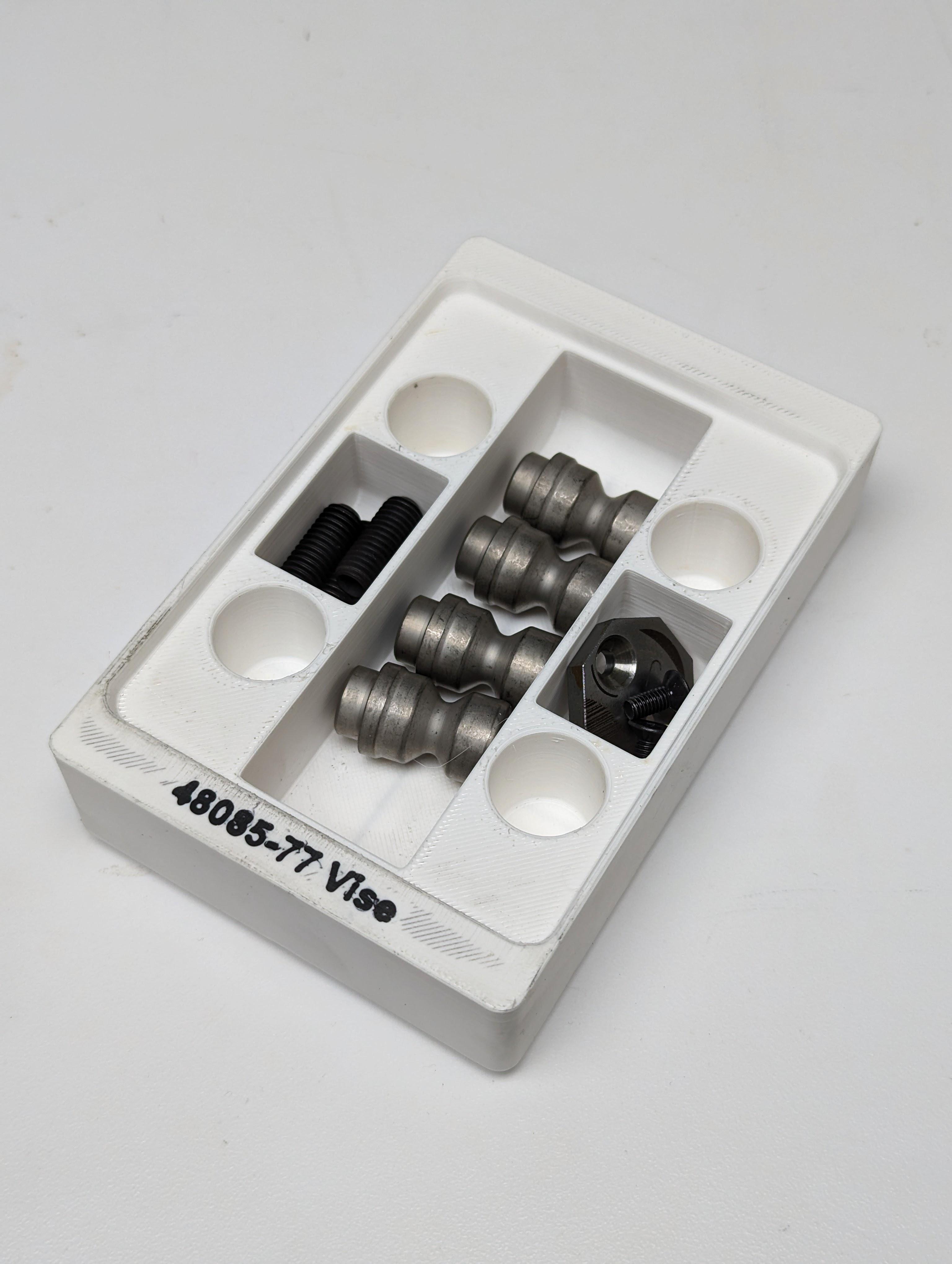 Gridfinity Tray for Lang 48085-77 Vise 3d model